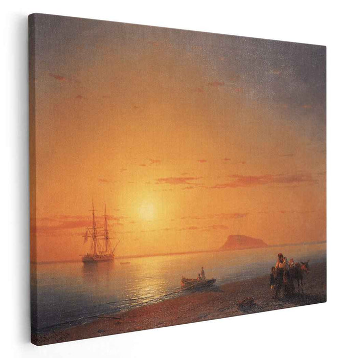 Sea coast. Farewell (1868) by Ivan Aivazovsky