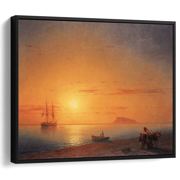 Sea coast. Farewell (1868) by Ivan Aivazovsky