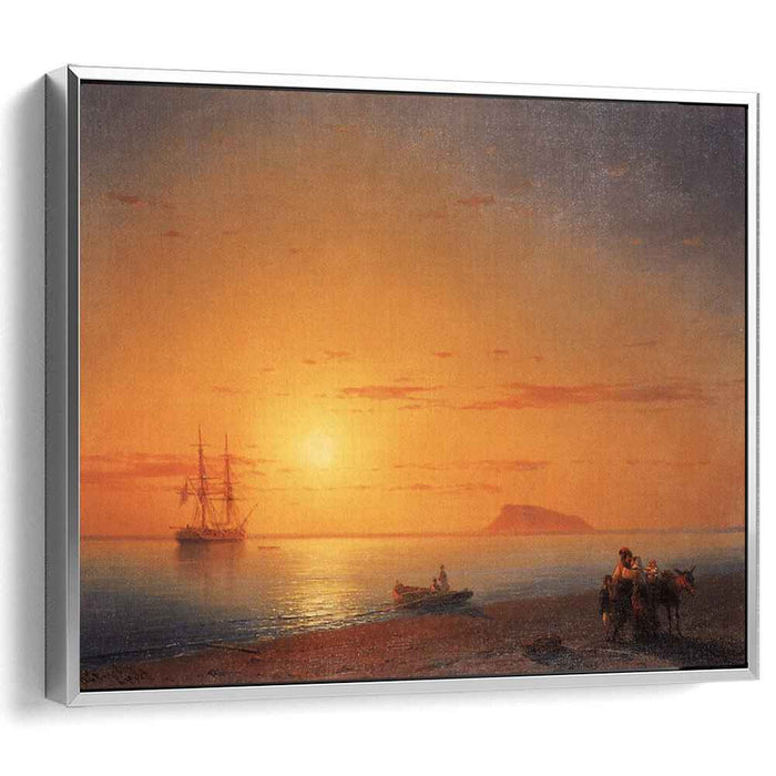 Sea coast. Farewell (1868) by Ivan Aivazovsky