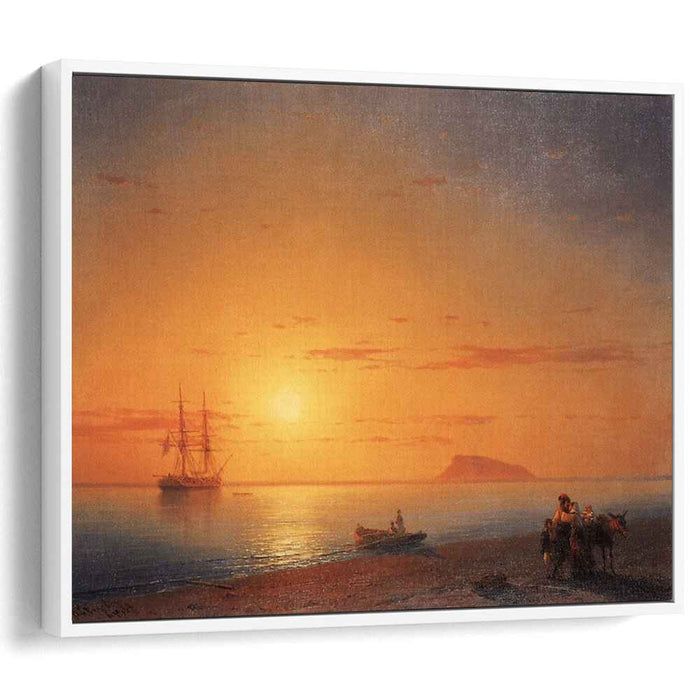Sea coast. Farewell (1868) by Ivan Aivazovsky