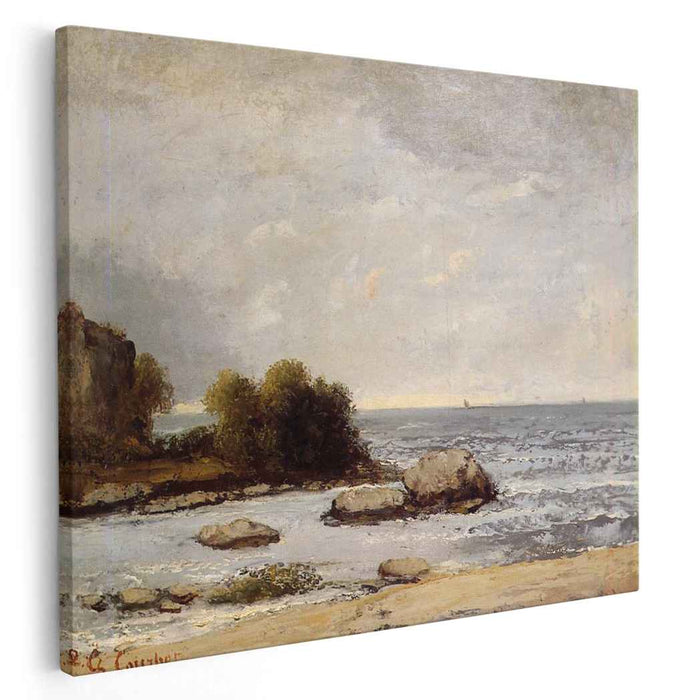 Seascape at Saint Aubin by Gustave Courbet