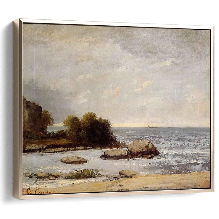 Seascape at Saint Aubin by Gustave Courbet