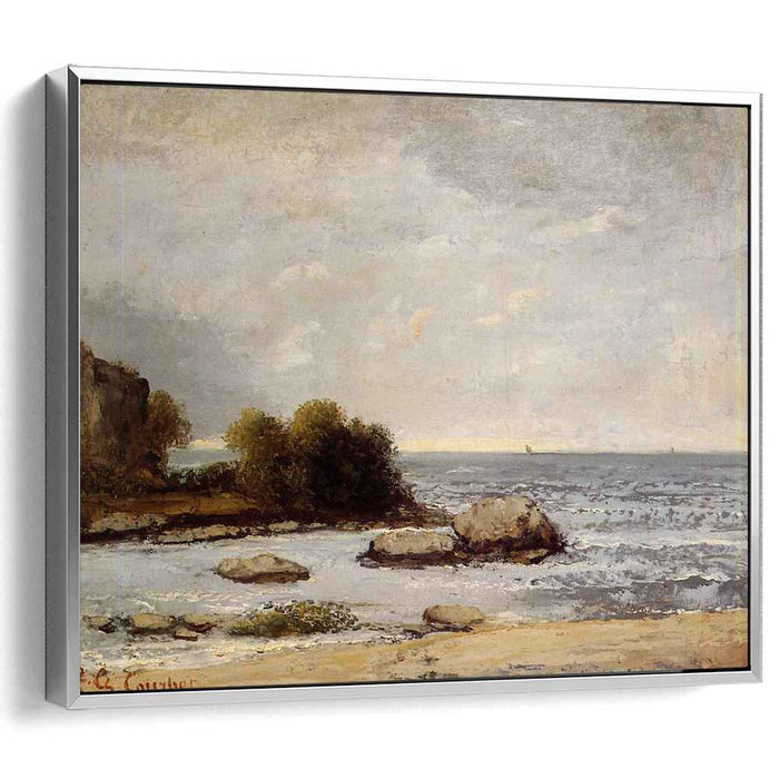 Seascape at Saint Aubin by Gustave Courbet