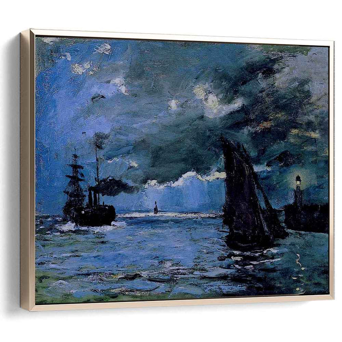 Seascape, Night Effect by Claude Monet