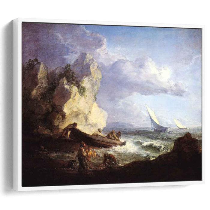 Seashore with Fishermen (1782) by Thomas Gainsborough