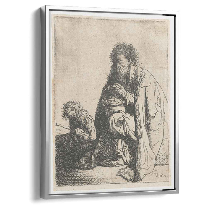 Seated beggar and his dog (1629) by Rembrandt