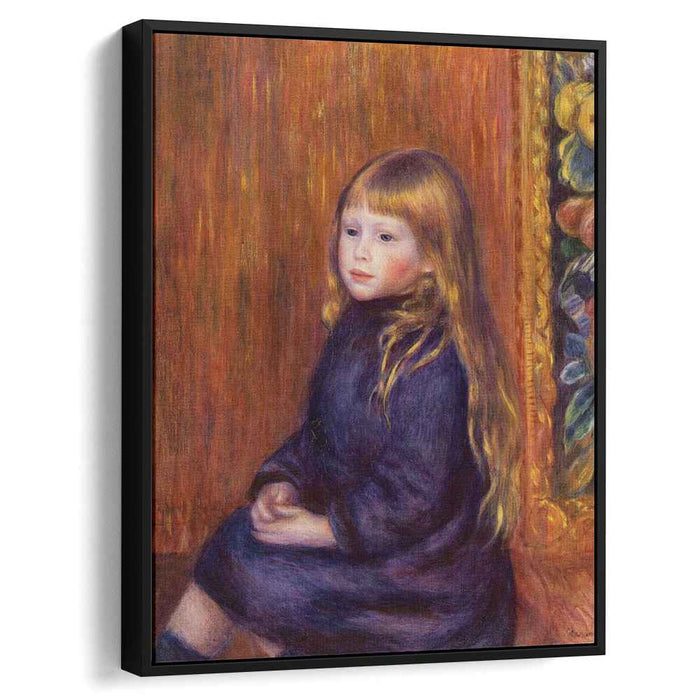 Seated Child in a Blue Dress (1889) by Pierre-Auguste Renoir