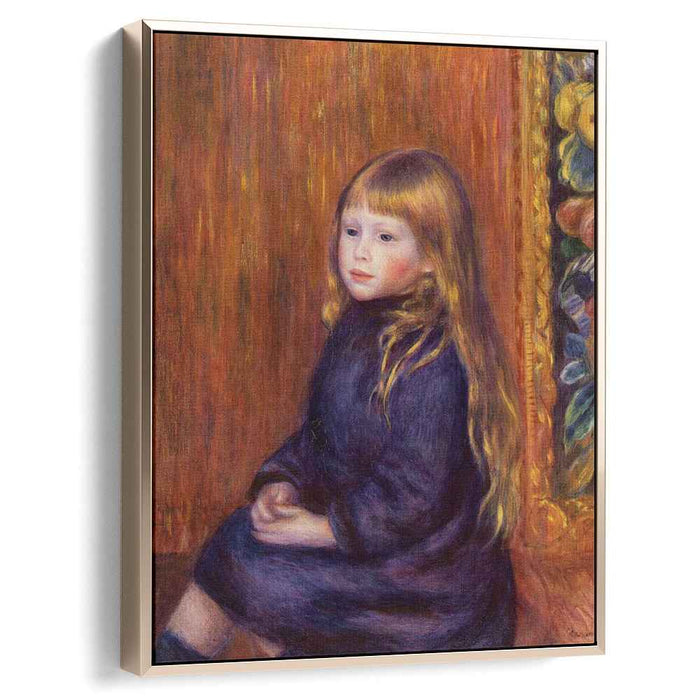 Seated Child in a Blue Dress (1889) by Pierre-Auguste Renoir
