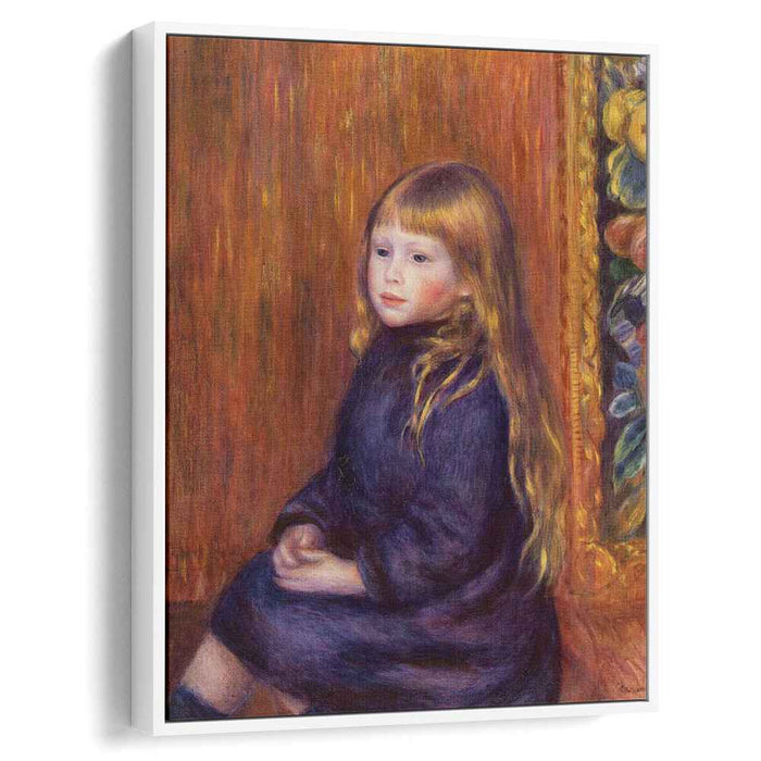 Seated Child in a Blue Dress (1889) by Pierre-Auguste Renoir