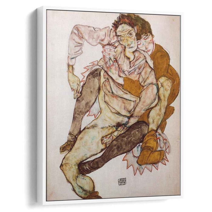 Seated Couple (Egon and Edith Schiele) (1915) by Egon Schiele