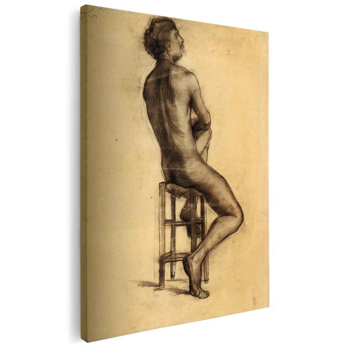 Seated Male Nude Seen from the Back (1886) by Vincent van Gogh