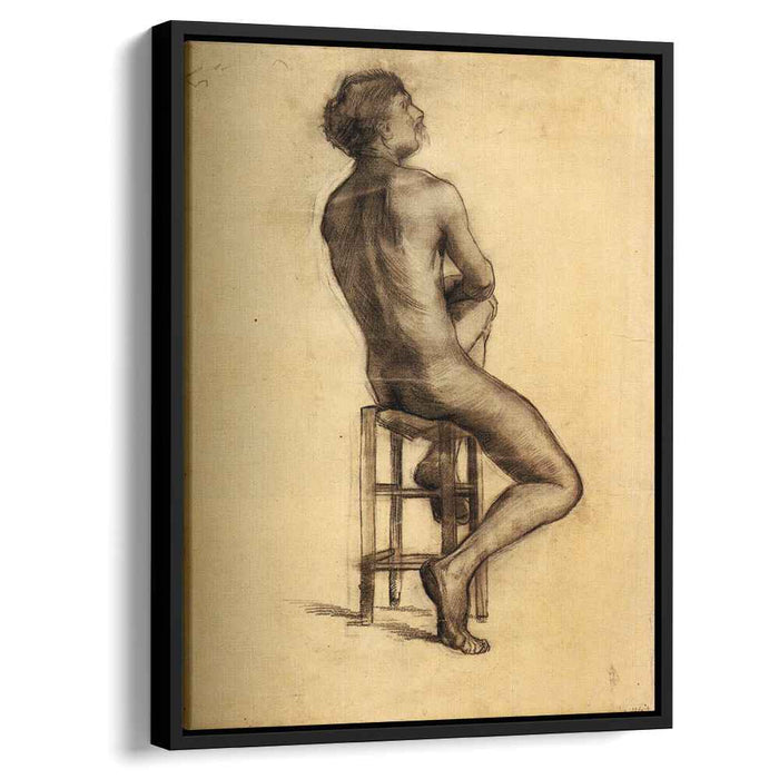 Seated Male Nude Seen from the Back (1886) by Vincent van Gogh