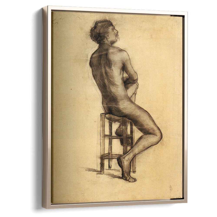 Seated Male Nude Seen from the Back (1886) by Vincent van Gogh