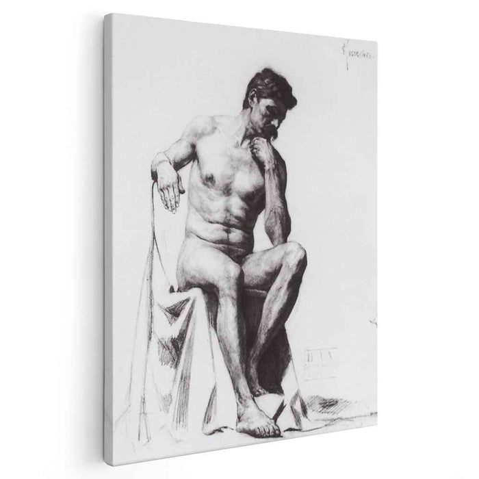 Seated Model (1898) by Boris Kustodiev