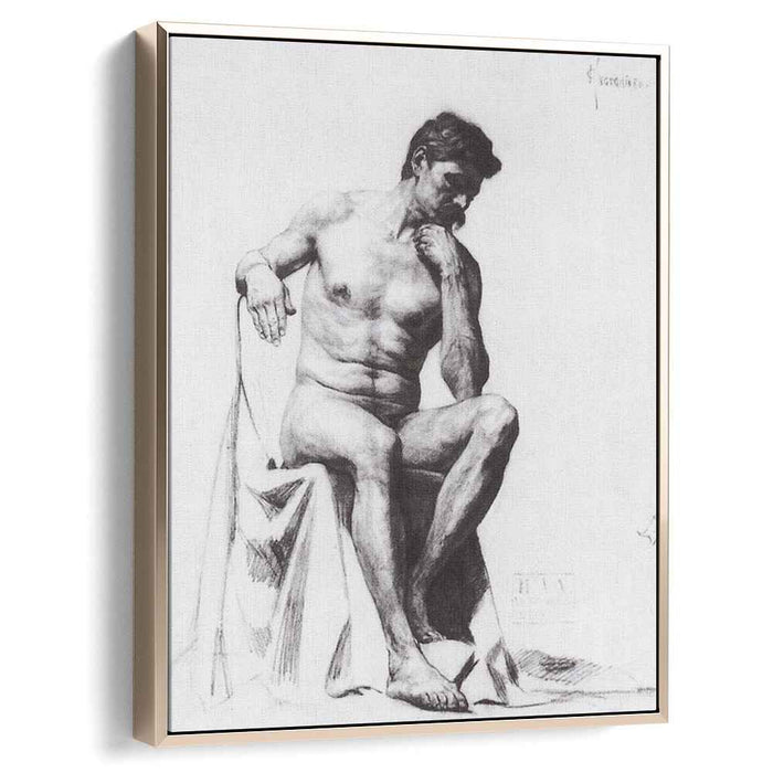 Seated Model (1898) by Boris Kustodiev