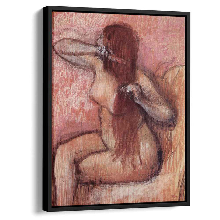Seated Nude Combing Her Hair (1890) by Edgar Degas