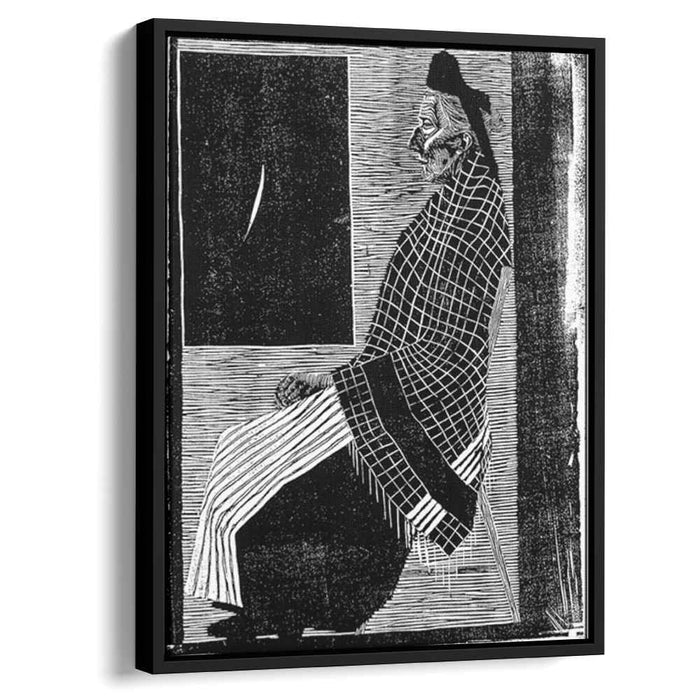 Seated Old Woman (1920) by M.C. Escher