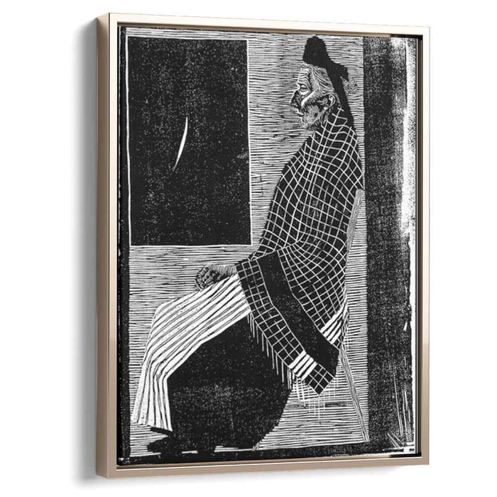 Seated Old Woman (1920) by M.C. Escher