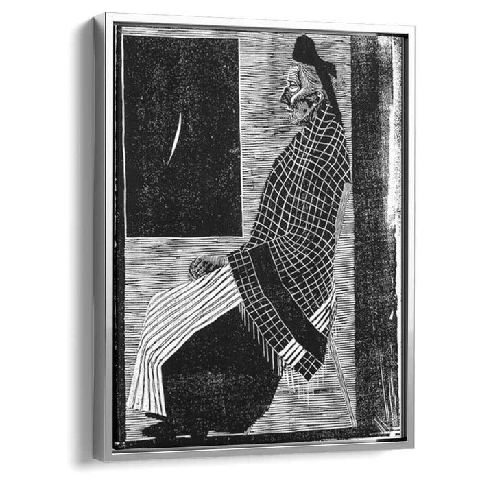 Seated Old Woman (1920) by M.C. Escher