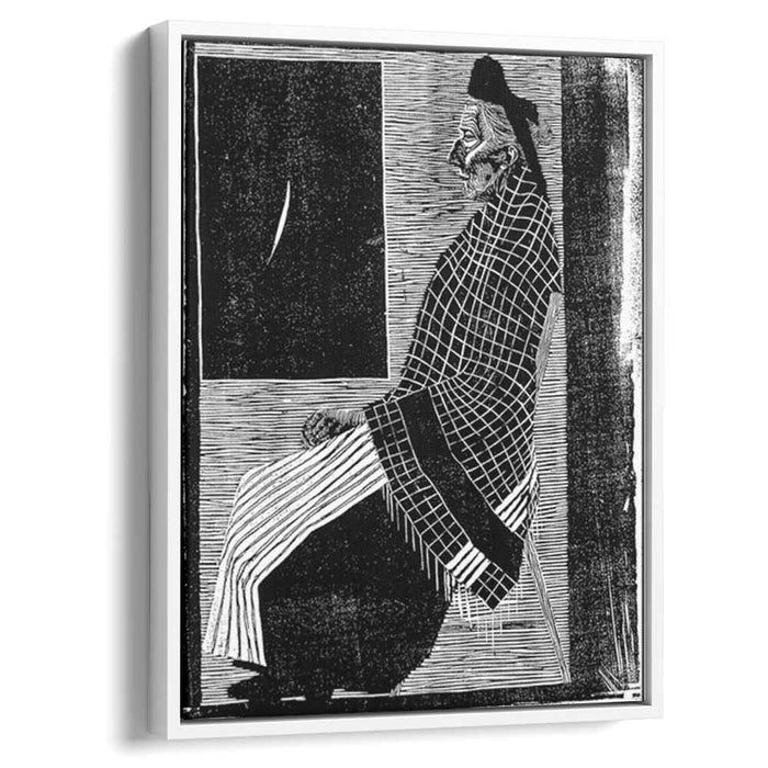 Seated Old Woman (1920) by M.C. Escher