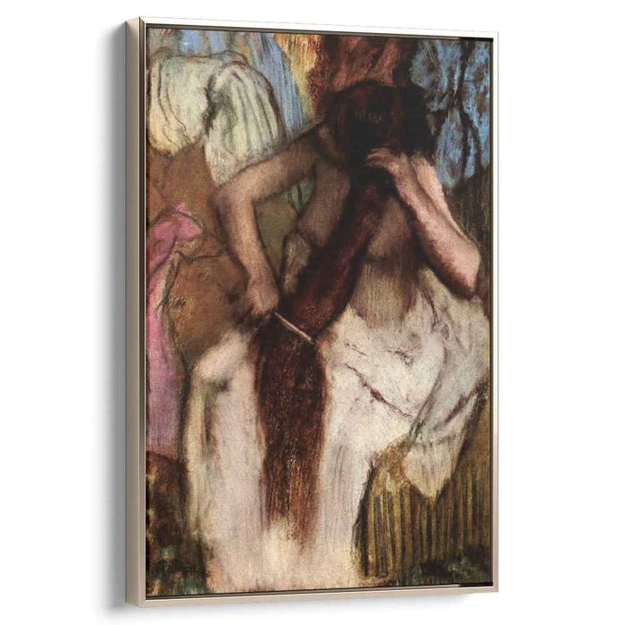 Seated Woman Combing Her Hair (1890) by Edgar Degas