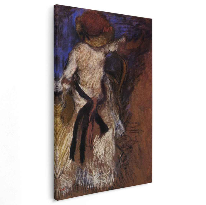 Seated Woman in a White Dress (1892) by Edgar Degas