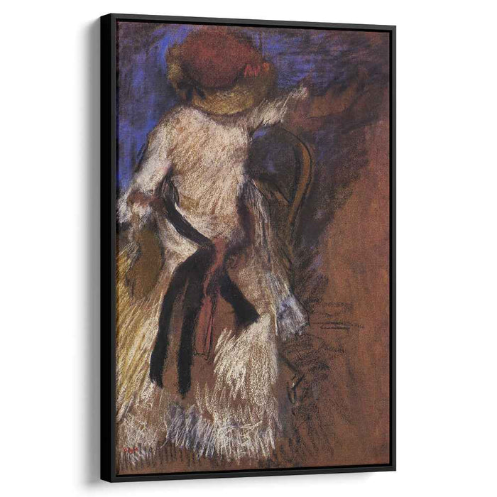 Seated Woman in a White Dress (1892) by Edgar Degas