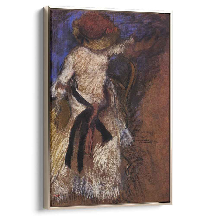 Seated Woman in a White Dress (1892) by Edgar Degas