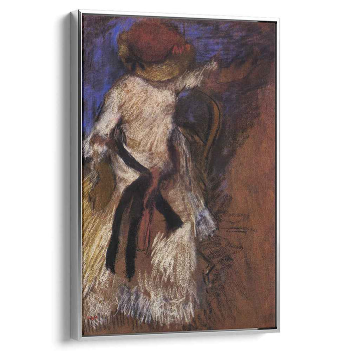 Seated Woman in a White Dress (1892) by Edgar Degas