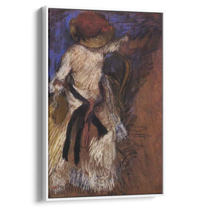 Seated Woman in a White Dress (1892) by Edgar Degas