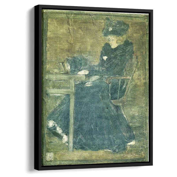 Seated Woman in Blue (also known as At the Cafe) (1902) by Maurice Prendergast