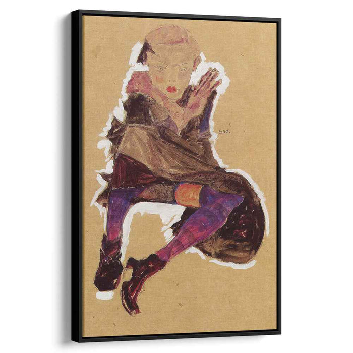 Seated Young Girl (1910) by Egon Schiele