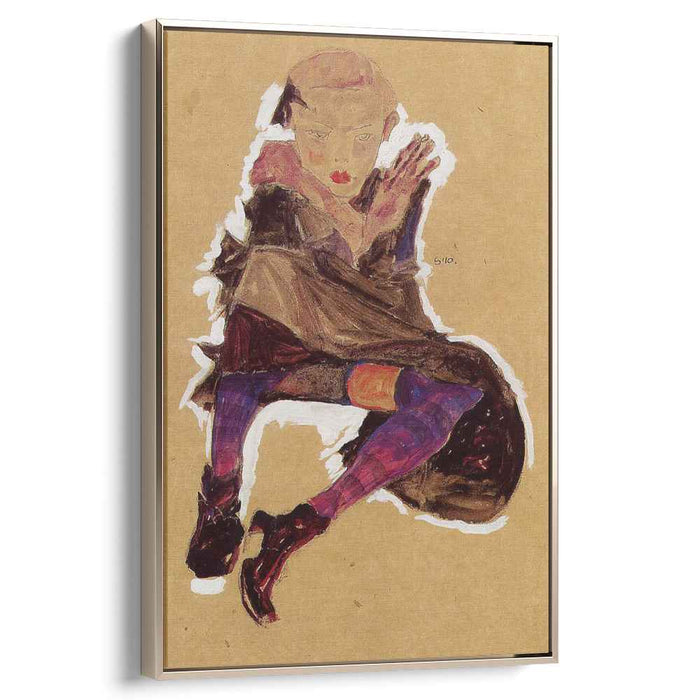 Seated Young Girl (1910) by Egon Schiele