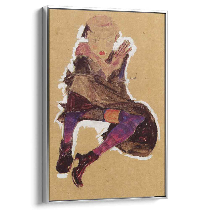 Seated Young Girl (1910) by Egon Schiele