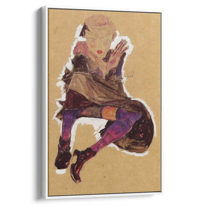 Seated Young Girl (1910) by Egon Schiele