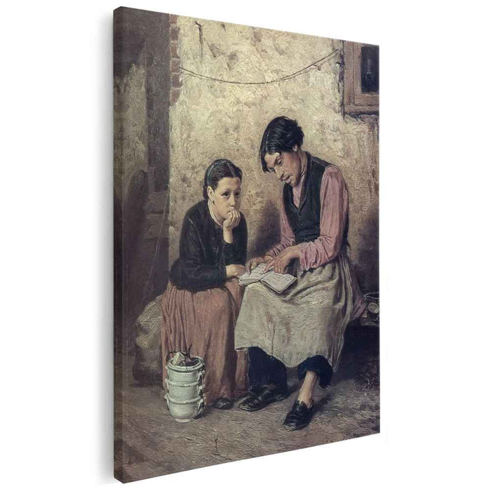 Self-Educating Caretaker (1868) by Vasily Perov