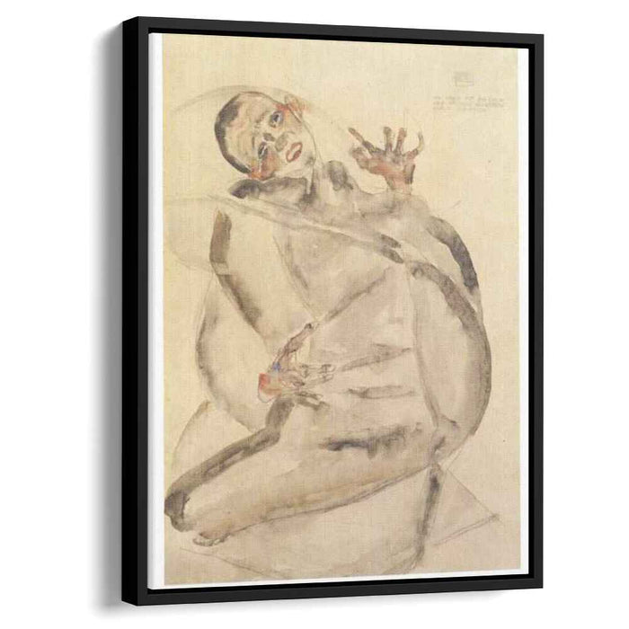 Self-portrait as prisoner (1912) by Egon Schiele