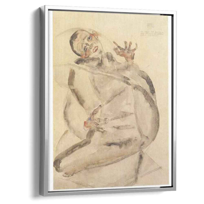 Self-portrait as prisoner (1912) by Egon Schiele