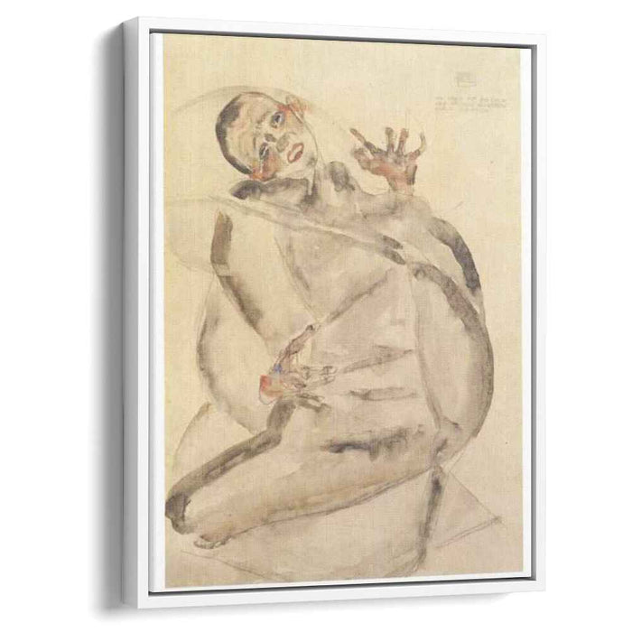 Self-portrait as prisoner (1912) by Egon Schiele