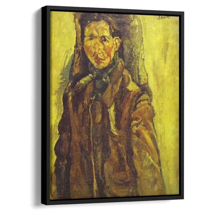 Self Portrait by Curtain (1917) by Chaim Soutine