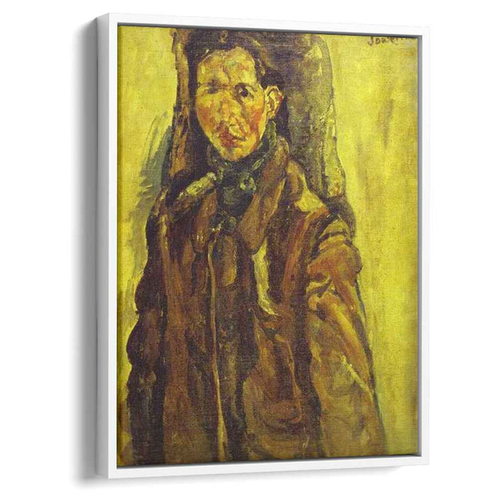 Self Portrait by Curtain (1917) by Chaim Soutine