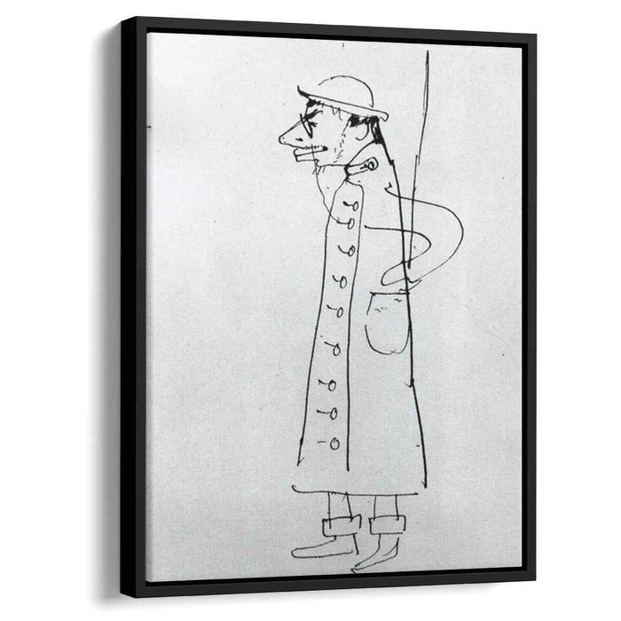 Self-Portrait. Caricature (1885) by Henri de Toulouse-Lautrec