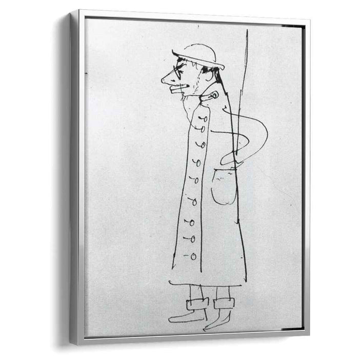 Self-Portrait. Caricature (1885) by Henri de Toulouse-Lautrec