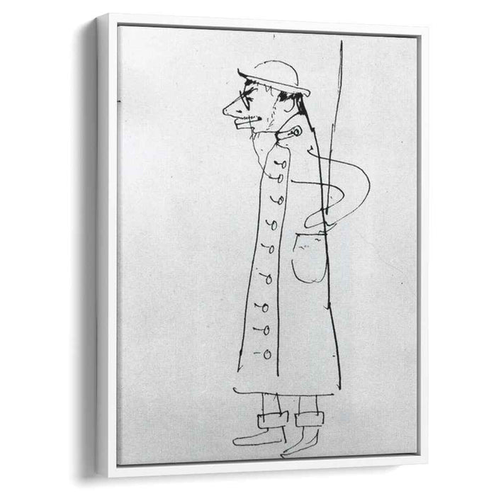 Self-Portrait. Caricature (1885) by Henri de Toulouse-Lautrec