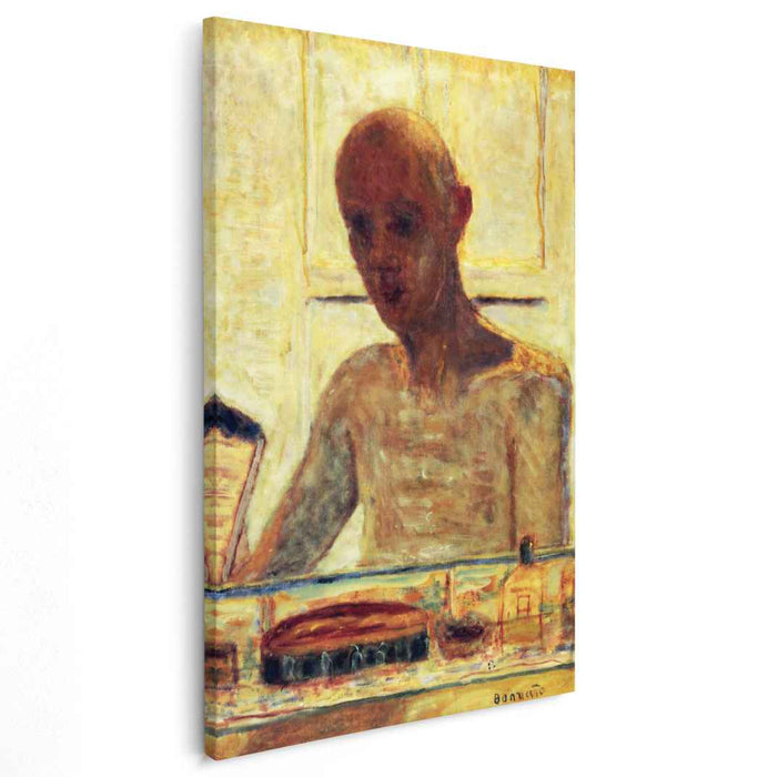 Self Portrait in a Shaving Mirror (1935) by Pierre Bonnard