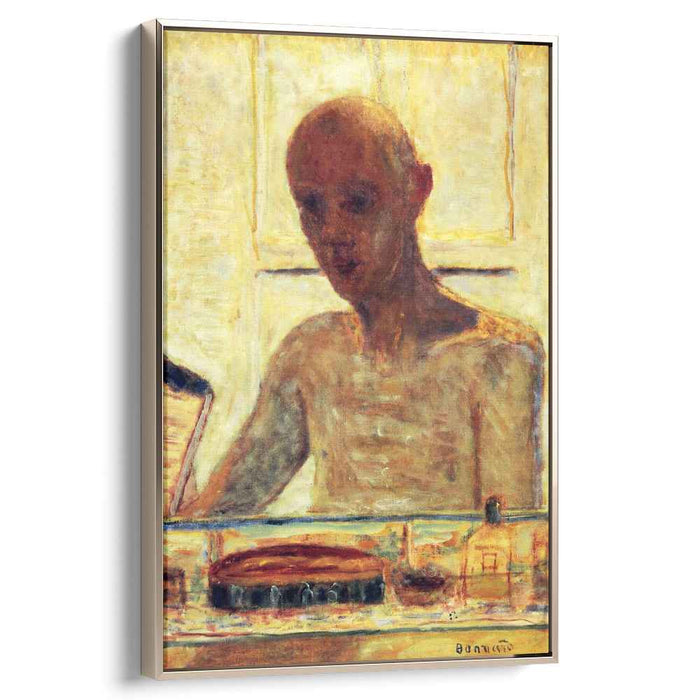 Self Portrait in a Shaving Mirror (1935) by Pierre Bonnard