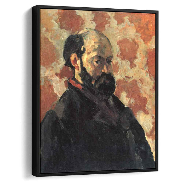Self-portrait in front of pink background (1875) by Paul Cezanne