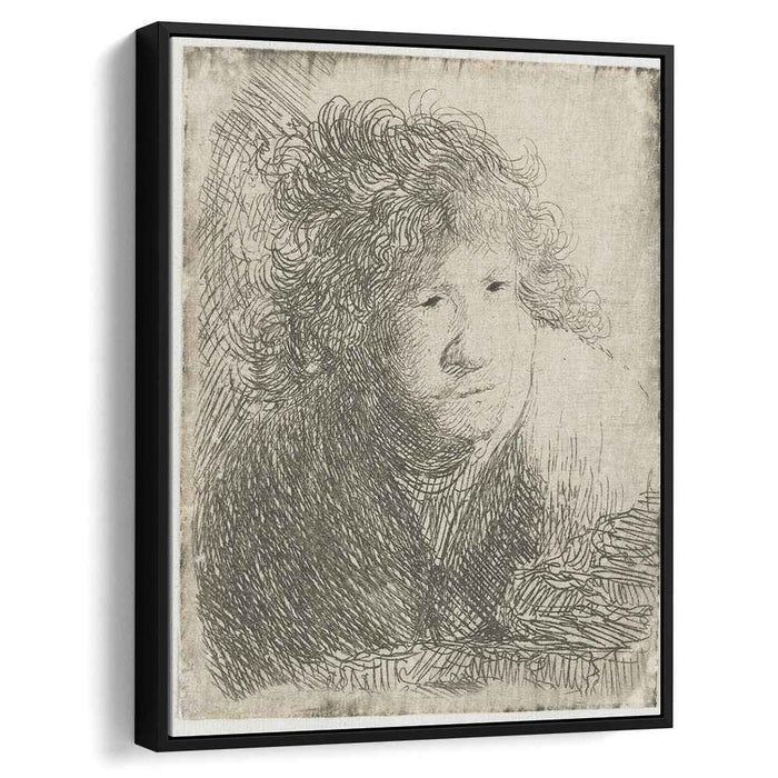 Self-Portrait, Leaning Forward (Listening) by Rembrandt