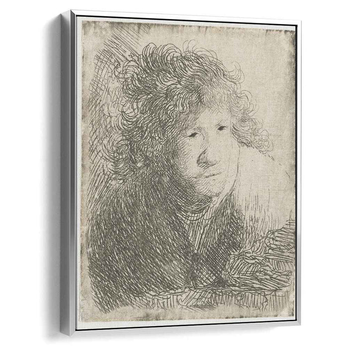 Self-Portrait, Leaning Forward (Listening) by Rembrandt