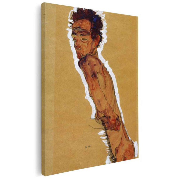 Self Portrait Nude (1910) by Egon Schiele